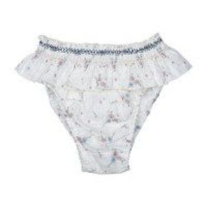 Bebe Organic Floral Ruffle Bikini Bottoms, 6Y - organic cotton/linen